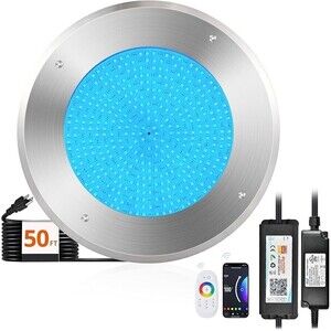 Lediary 10” RGBW LED 50ft Swimming Pool Light
